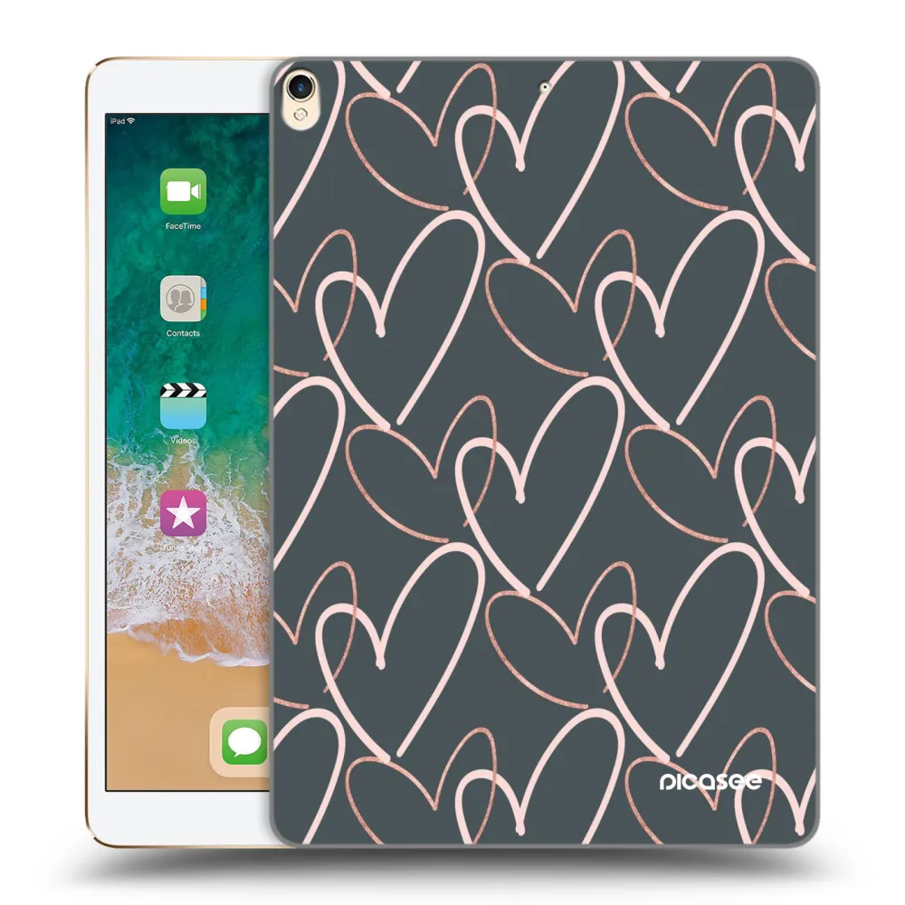 Picasee husă transparentă din silicon pentru Apple iPad Pro 10.5" 2017 (2. gen) - Lots of love