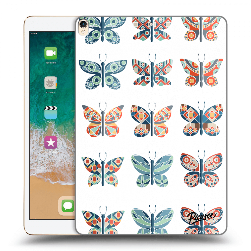 Picasee husă neagră din silicon pentru Apple iPad Pro 10.5" 2017 (2. gen) - Butterflies