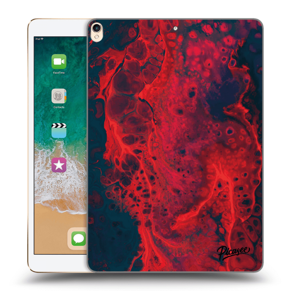 Picasee husă transparentă din silicon pentru Apple iPad Pro 10.5" 2017 (2. gen) - Organic red