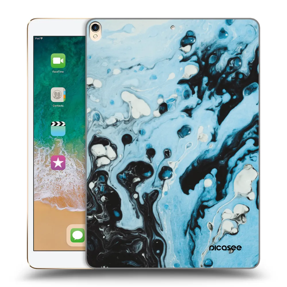 Picasee husă transparentă din silicon pentru Apple iPad Pro 10.5" 2017 (2. gen) - Organic blue