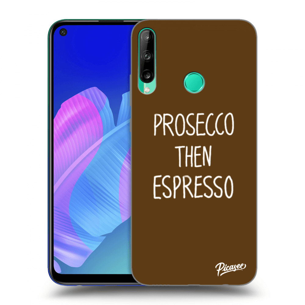Picasee husă transparentă din silicon pentru Huawei P40 Lite E - Prosecco then espresso