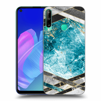 Husă pentru Huawei P40 Lite E - Blue geometry