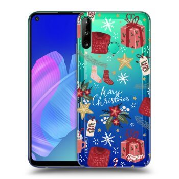 Picasee husă transparentă din silicon pentru Huawei P40 Lite E - Christmas