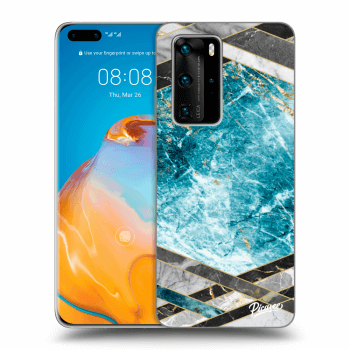 Husă pentru Huawei P40 Pro - Blue geometry