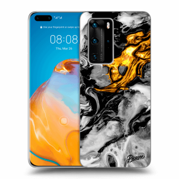 Husă pentru Huawei P40 Pro - Black Gold 2