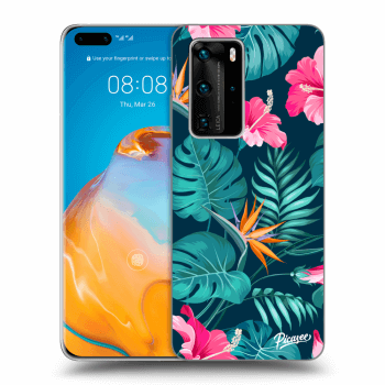 Husă pentru Huawei P40 Pro - Pink Monstera