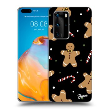 Picasee husă neagră din silicon pentru Huawei P40 Pro - Gingerbread