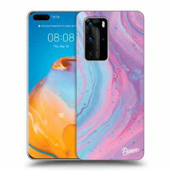 Husă pentru Huawei P40 Pro - Pink liquid