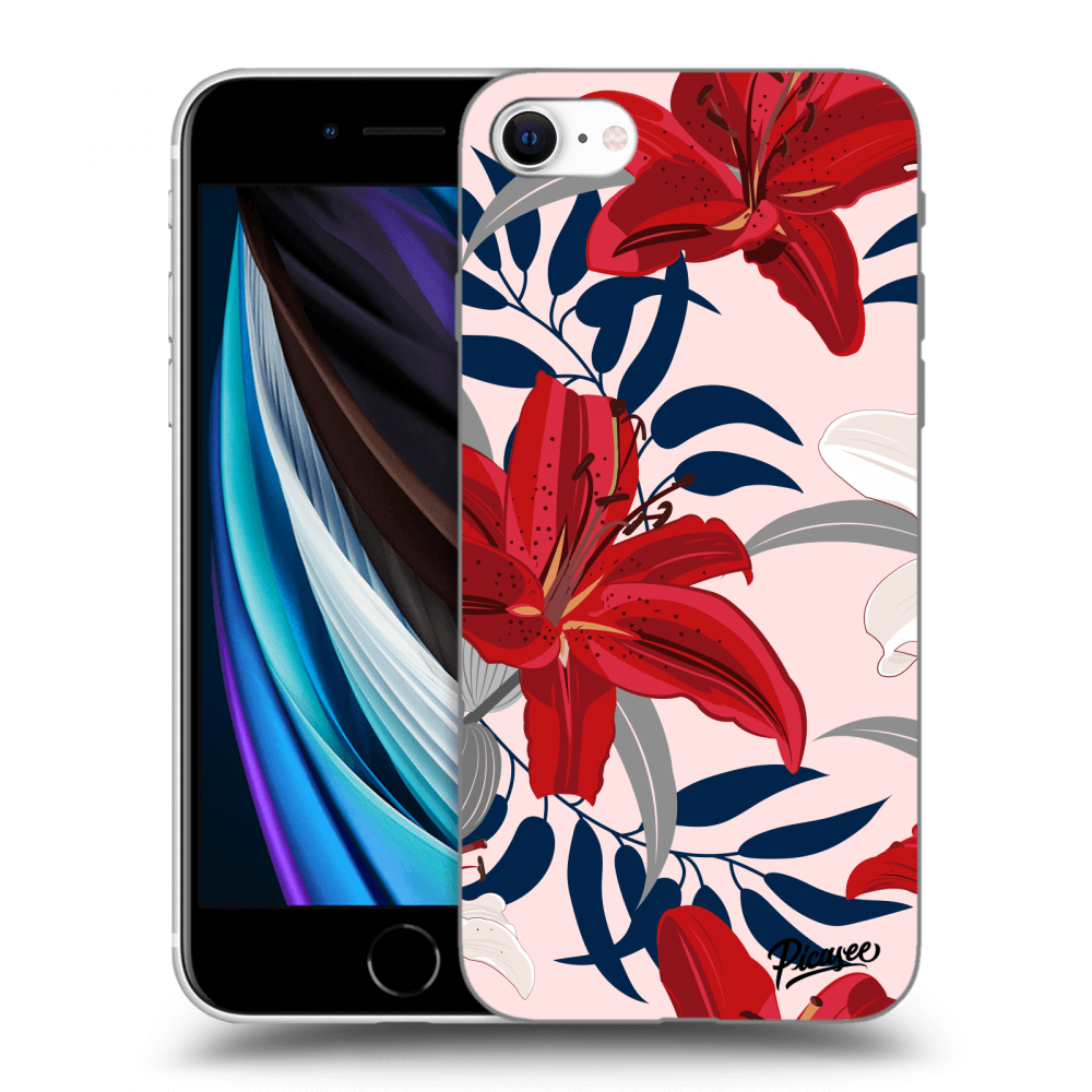 Picasee ULTIMATE CASE pentru Apple iPhone SE 2020 - Red Lily