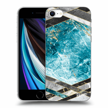 Husă pentru Apple iPhone SE 2020 - Blue geometry