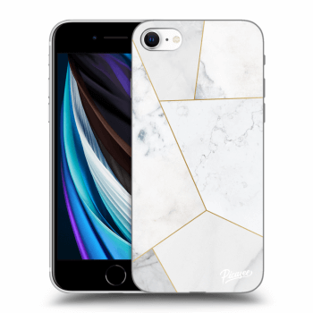 Husă pentru Apple iPhone SE 2020 - White tile