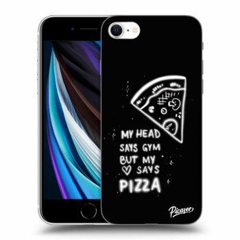 Picasee husă transparentă din silicon pentru Apple iPhone SE 2020 - Pizza