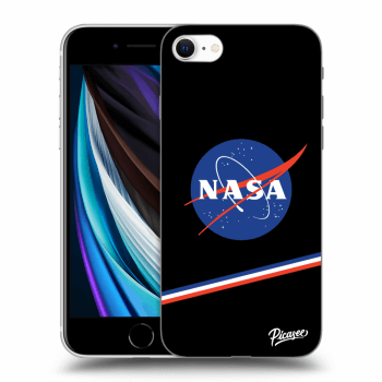 Picasee husă neagră din silicon pentru Apple iPhone SE 2020 - NASA Original