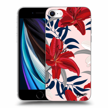 Husă pentru Apple iPhone SE 2020 - Red Lily
