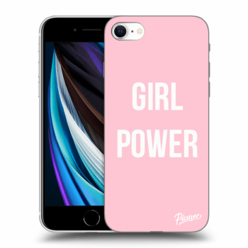Picasee husă transparentă din silicon pentru Apple iPhone SE 2020 - Girl power