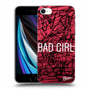Picasee husă neagră din silicon pentru Apple iPhone SE 2020 - Bad girl