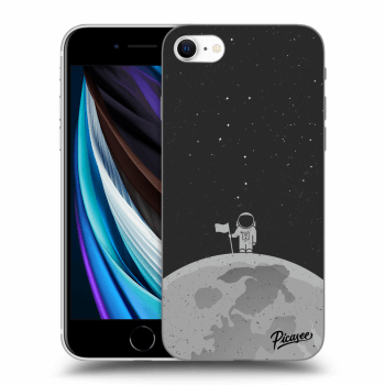 Picasee husă neagră din silicon pentru Apple iPhone SE 2020 - Astronaut