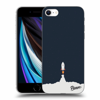 Picasee husă neagră din silicon pentru Apple iPhone SE 2020 - Astronaut 2