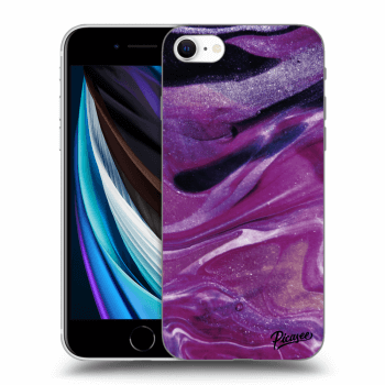 Husă pentru Apple iPhone SE 2020 - Purple glitter