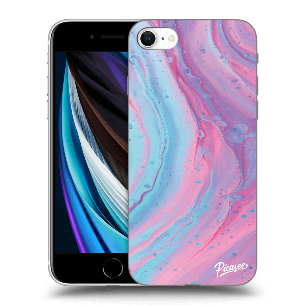 Picasee ULTIMATE CASE pentru Apple iPhone SE 2020 - Pink liquid
