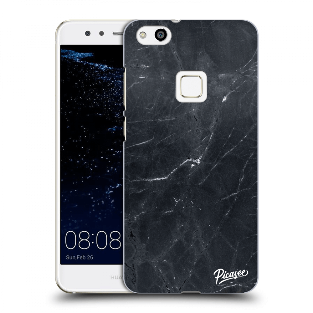 Picasee husă transparentă din silicon pentru Huawei P10 Lite - Black marble