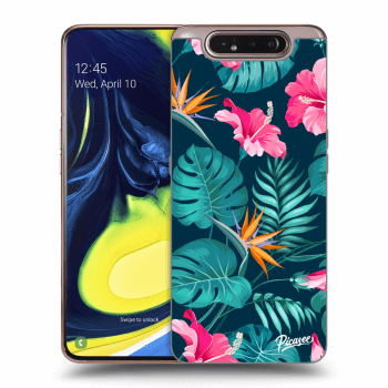 Husă pentru Samsung Galaxy A80 A805F - Pink Monstera