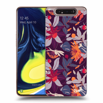 Husă pentru Samsung Galaxy A80 A805F - Purple Leaf