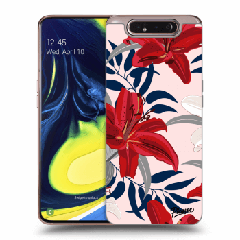 Husă pentru Samsung Galaxy A80 A805F - Red Lily