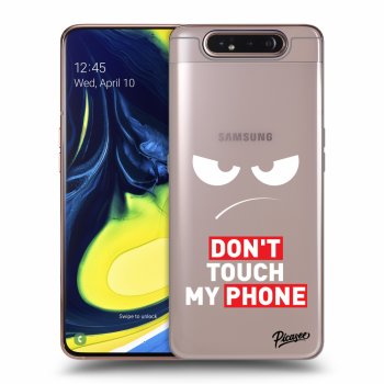 Husă pentru Samsung Galaxy A80 A805F - Angry Eyes - Transparent