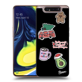 Husă pentru Samsung Galaxy A80 A805F - Christmas Stickers