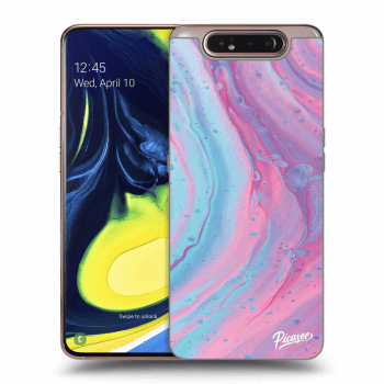 Husă pentru Samsung Galaxy A80 A805F - Pink liquid