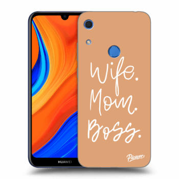 Picasee husă transparentă din silicon pentru Huawei Y6S - Boss Mama