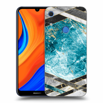 Husă pentru Huawei Y6S - Blue geometry