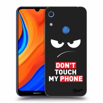 Picasee husă neagră din silicon pentru Huawei Y6S - Angry Eyes - Transparent