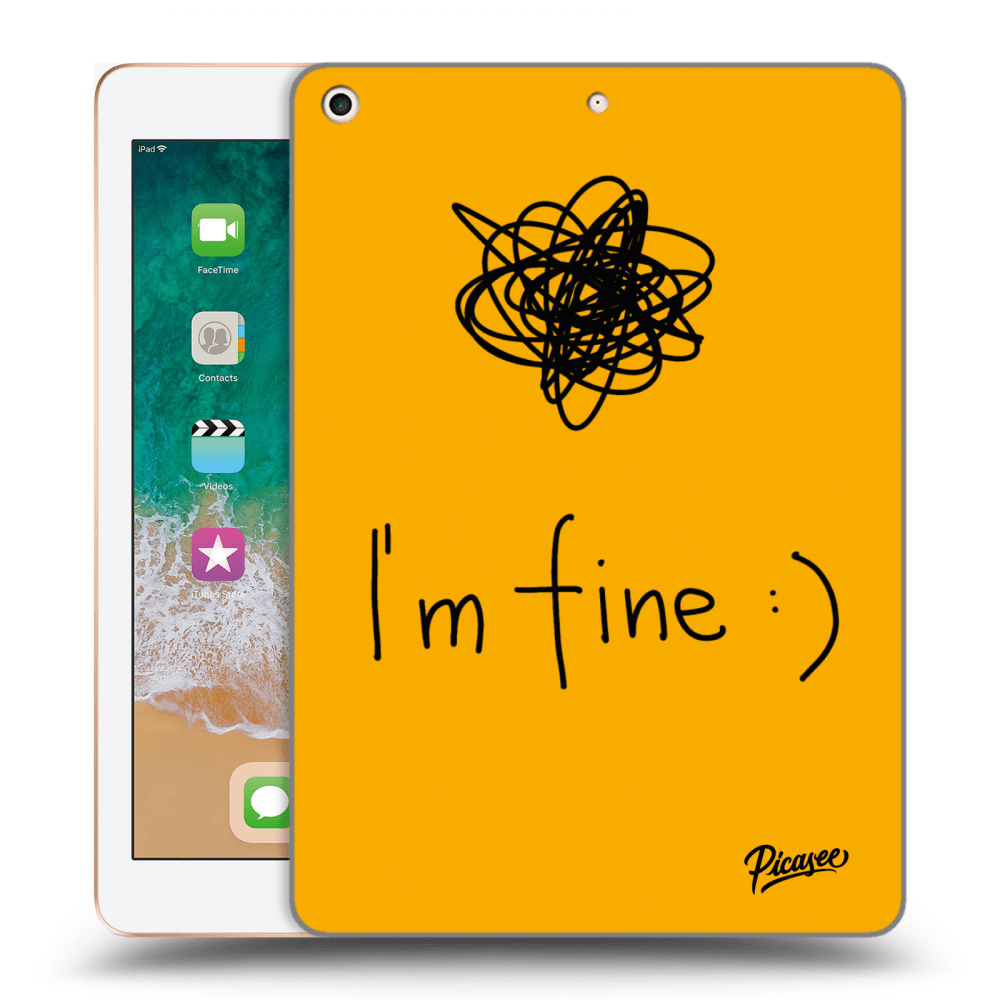 Picasee husă transparentă din silicon pentru Apple iPad 9.7" 2018 (6. gen) - I am fine