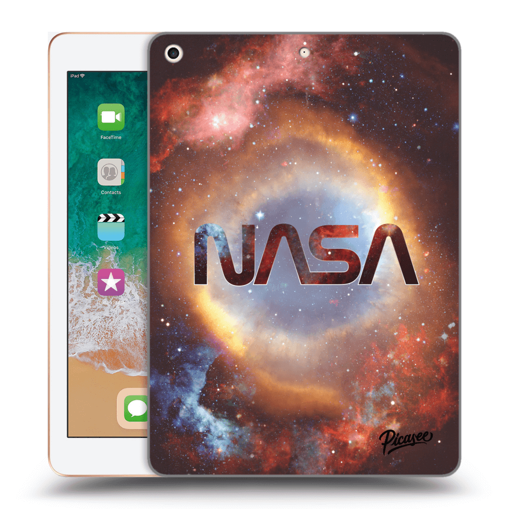 Picasee husă neagră din silicon pentru Apple iPad 9.7" 2018 (6. gen) - Nebula