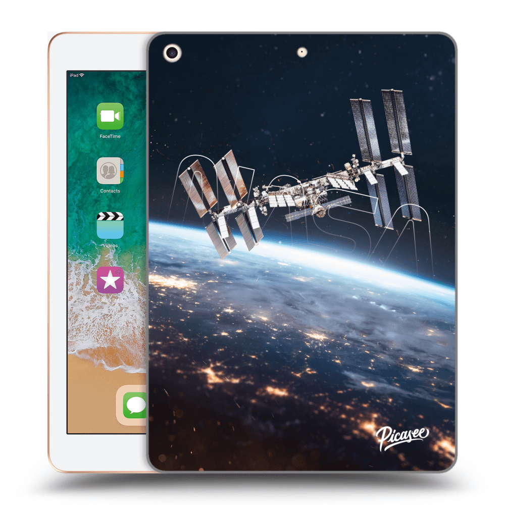Picasee husă neagră din silicon pentru Apple iPad 9.7" 2018 (6. gen) - Station