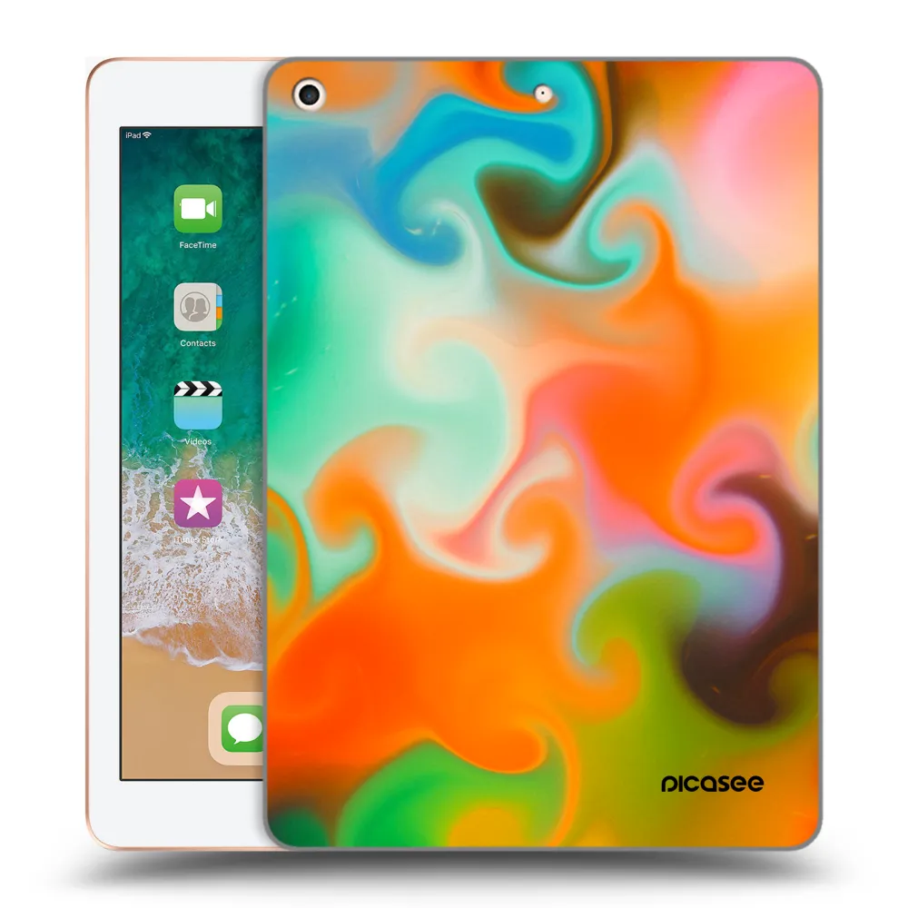 Picasee husă transparentă din silicon pentru Apple iPad 9.7" 2018 (6. gen) - Juice