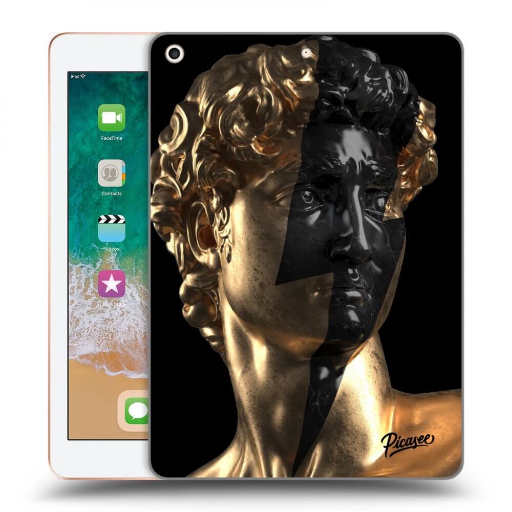 Picasee husă neagră din silicon pentru Apple iPad 9.7" 2018 (6. gen) - Wildfire - Gold