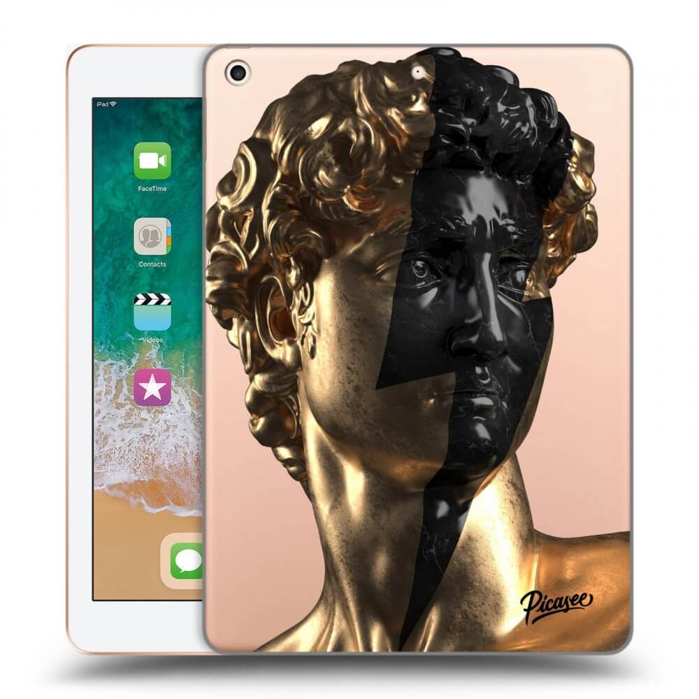 Picasee husă transparentă din silicon pentru Apple iPad 9.7" 2018 (6. gen) - Wildfire - Gold