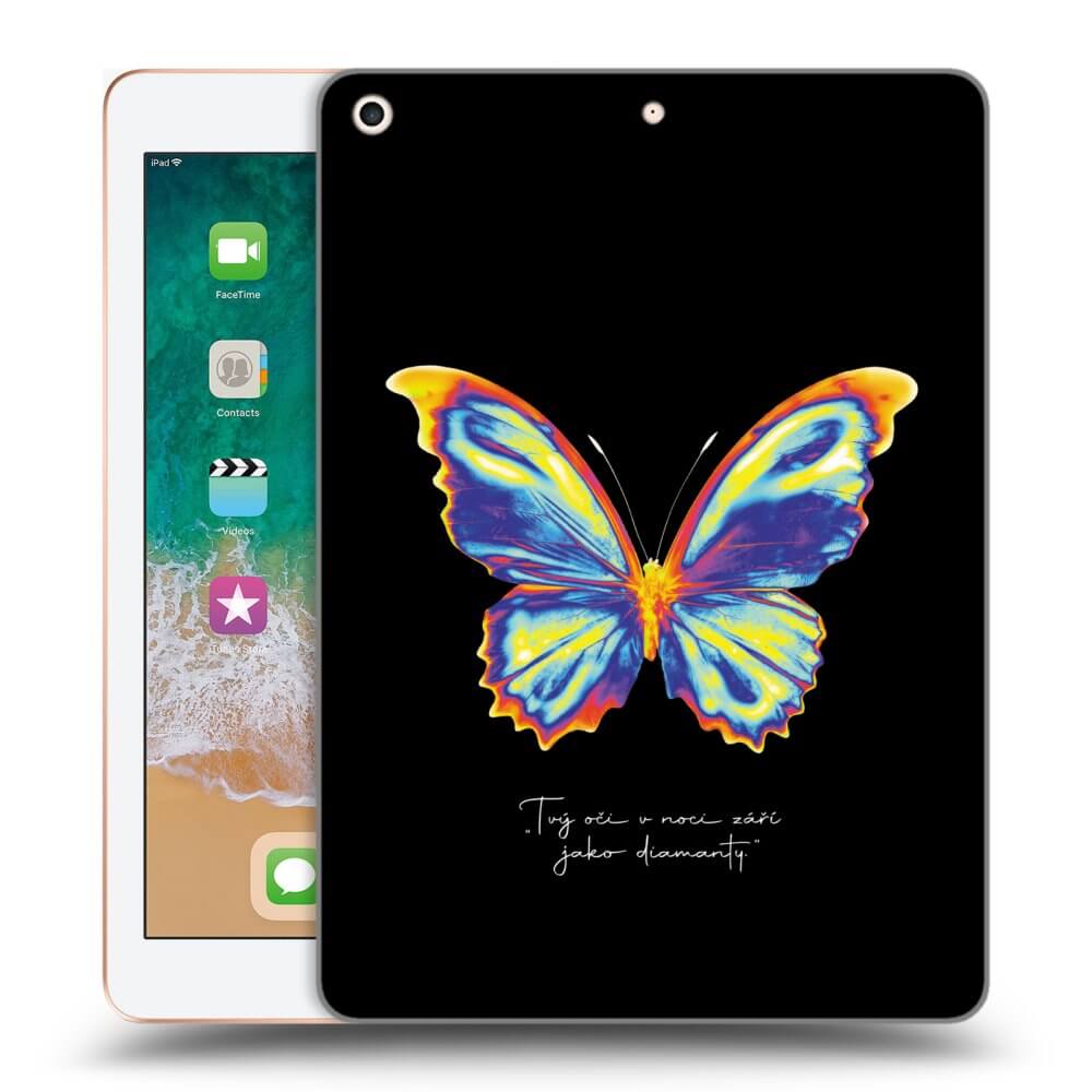 Picasee husă transparentă din silicon pentru Apple iPad 9.7" 2018 (6. gen) - Diamanty Black