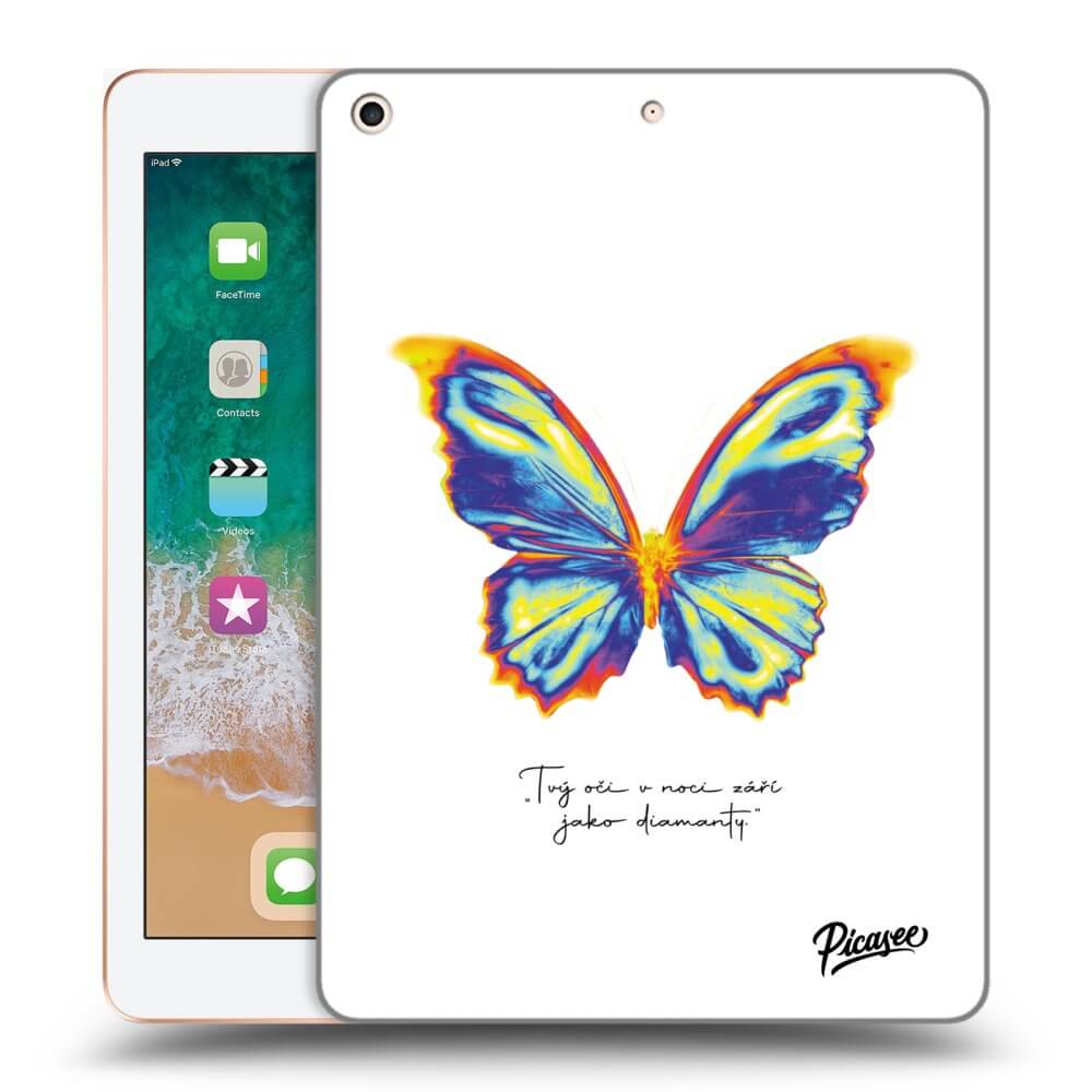 Picasee husă transparentă din silicon pentru Apple iPad 9.7" 2018 (6. gen) - Diamanty White