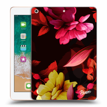 Picasee husă transparentă din silicon pentru Apple iPad 9.7" 2018 (6. gen) - Dark Peonny