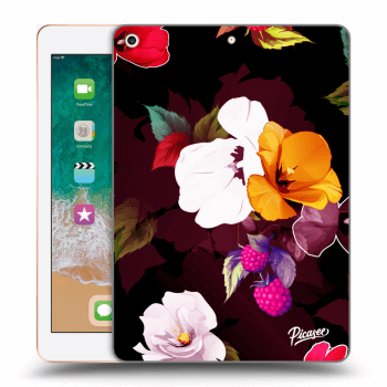 Picasee husă transparentă din silicon pentru Apple iPad 9.7" 2018 (6. gen) - Flowers and Berries