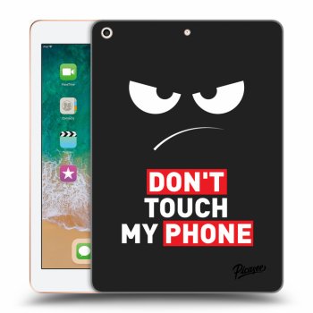 Picasee husă neagră din silicon pentru Apple iPad 9.7" 2018 (6. gen) - Angry Eyes - Transparent