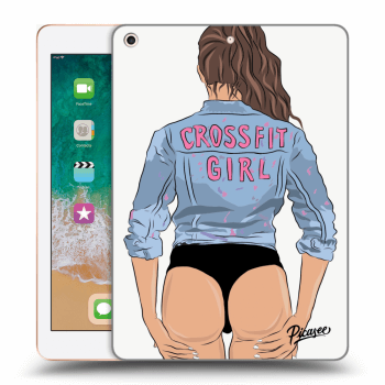 Picasee husă transparentă din silicon pentru Apple iPad 9.7" 2018 (6. gen) - Crossfit girl - nickynellow