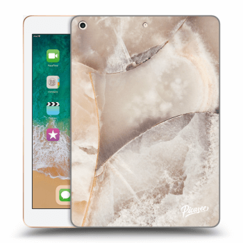 Picasee husă transparentă din silicon pentru Apple iPad 9.7" 2018 (6. gen) - Cream marble