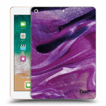 Husă pentru Apple iPad 9.7" 2018 (6. gen) - Purple glitter