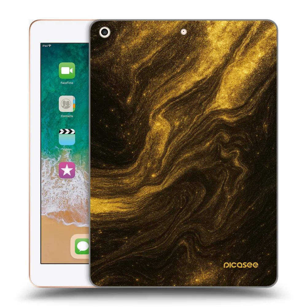 Picasee husă transparentă din silicon pentru Apple iPad 9.7" 2018 (6. gen) - Black