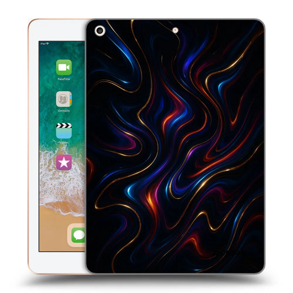 Picasee husă transparentă din silicon pentru Apple iPad 9.7" 2018 (6. gen) - Noir